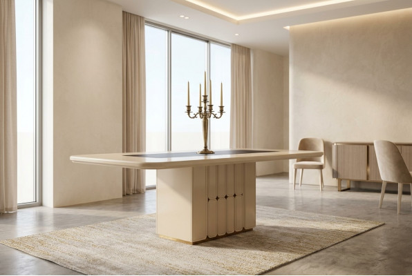 Modern dining table designer wood tables dining room luxurious furniture