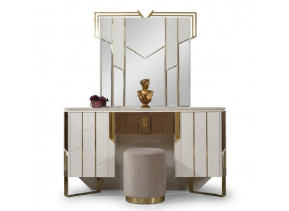 White dressing table mirror vanity table makeup console console table