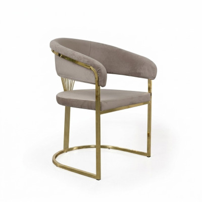 Complete dining room chairs chairs kitchen chairs 6-piece beige luxury gold