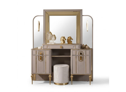 Dressing table vanity table makeup console console table beige