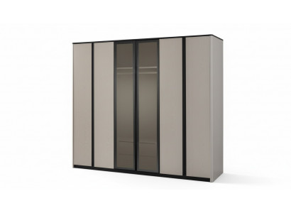 Wardrobe Closet Coat Closet Modern Wood Wardrobe Gray