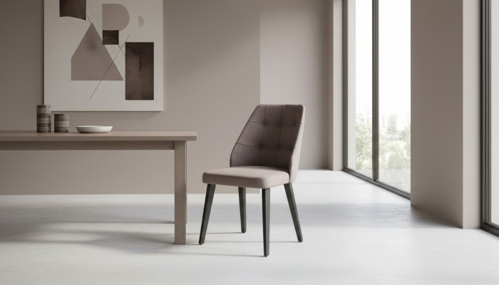 Complete dining room chairs chairs kitchen chairs 6-piece wooden chairs gray