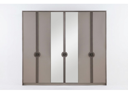 Wardrobe closet cabinet modern wooden cabinet gray
