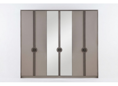 Wardrobe closet cabinet modern wooden cabinet gray