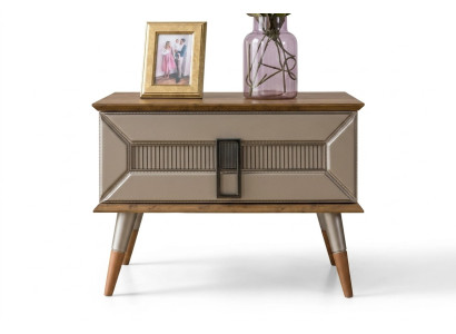 Complete Nightstands Night Cabinets Night Dressers Wood 2-piece Gray