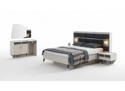 Bedroom set luxury bed designer dressing table console 5-piece set