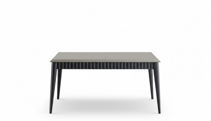 Gray dining table sturdy dining room designer wooden table luxurious furniture