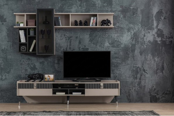 Exclusive sideboard modern shelf TV stand wood lowboard furniture new