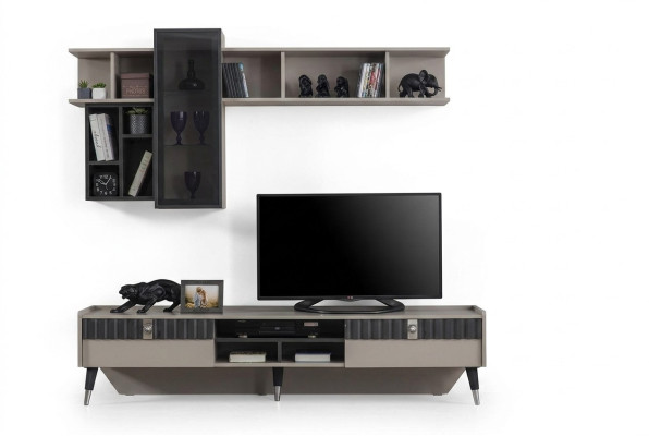 Exclusive sideboard modern shelf TV stand wood lowboard furniture new