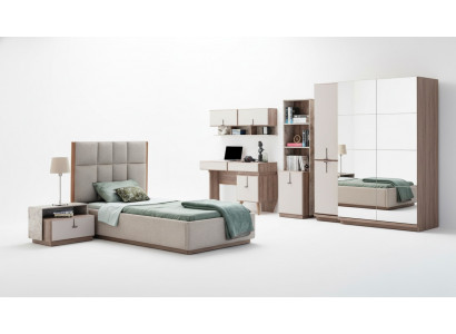 Complete children's room set luxury bed, 1x nightstand, bookshelf