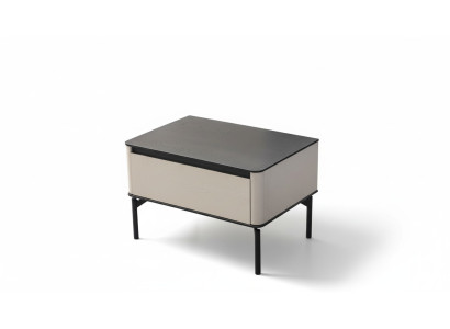White bedside table designer modern children's room furniture nightstand new