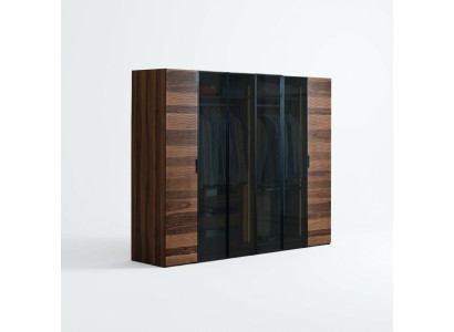 Modern bedroom wardrobe designer glass cabinet luxury furniture
