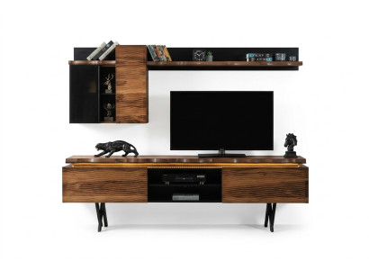Luxurious living room wall unit wall cabinet TV stand coffee table 3-piece set