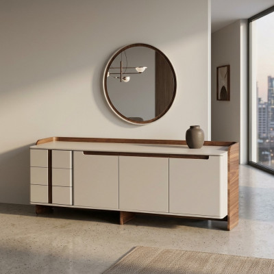 Modern sideboard designer living room sideboard luxurious cabinet 2-piece set