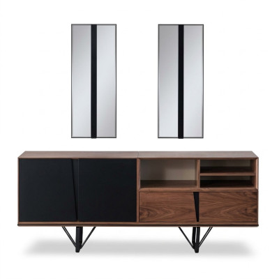 Wooden cabinet dresser sideboard cupboard sideboard brown wood dining room