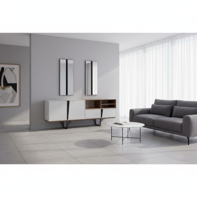 Luxury sideboard cabinet dresser wooden cabinet wood white