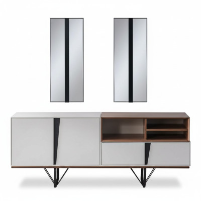 Luxury sideboard cabinet dresser wooden cabinet wood white