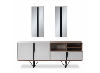 Luxury sideboard cabinet dresser wooden cabinet wood white