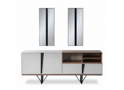 Luxury sideboard cabinet dresser wooden cabinet wood white
