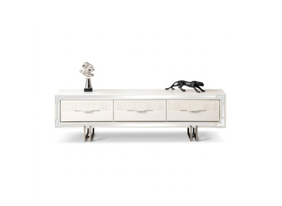 Sideboard TV Stand Wall Panel White RTV Lowboard Modern Living Room Wall Unit