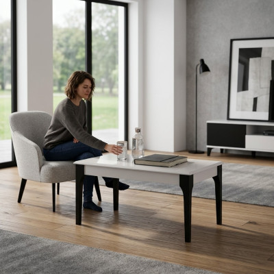 Coffee table sofa table side table wood beige table design