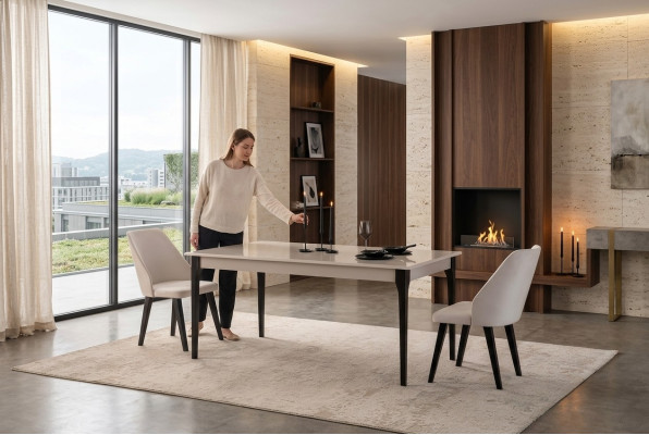 Dining room table dining table table dining room furniture dining nook wood white