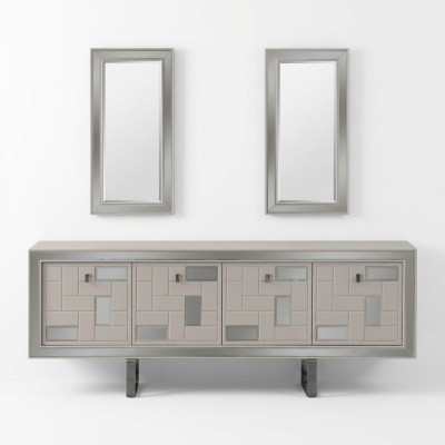 White buffet sideboard cabinet chest wooden cabinet wood dining room