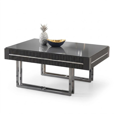 Coffee table side table wooden gray table modern.