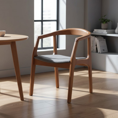 Set of 6 Dining Chairs Kitchen Chairs Wood Chairs Brown
