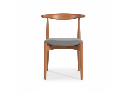 Dining chair wooden chair kitchen chair without armrests brown wooden furniture