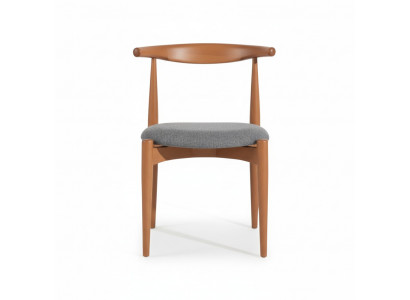 Dining chair wooden chair kitchen chair without armrests brown wooden furniture