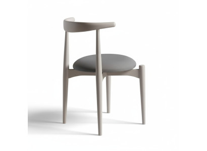Kitchen chair dining chair wooden chair without armrests beige wood modern