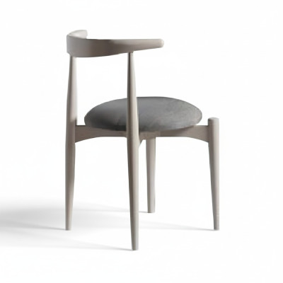 Group of Kitchen Chairs Dining Room Chairs Wooden Chairs Set of 2 Beige Chairs