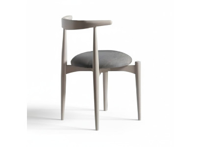 Seating set kitchen chairs dining chairs wooden chairs 4-piece chairs beige