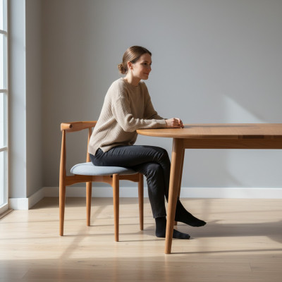 Wooden chair kitchen chair dining room chair brown wood furniture chair classic