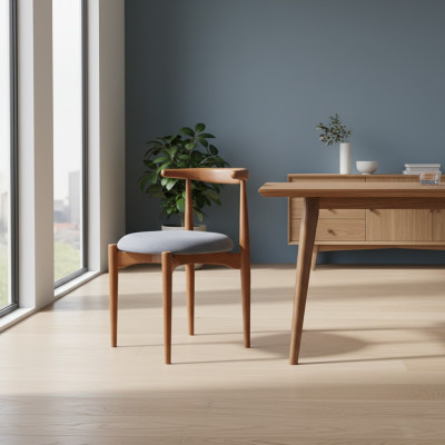Wooden chair kitchen chair dining room chair brown wood furniture chair classic