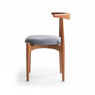 Set of dining room chairs, kitchen chairs, wooden chairs, 2-piece set, chairs brown