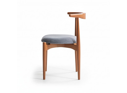 Set of dining room chairs, kitchen chairs, wooden chairs, 2-piece set, chairs brown