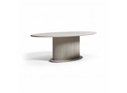 Luxury dining table dining table table wood beige dining room wooden table