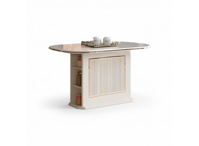 Modern dining table dining table table wood beige dining room wooden table