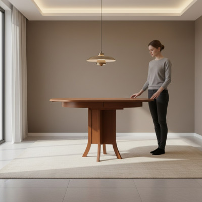 Classic dining table dining room table brown wood wooden table small table