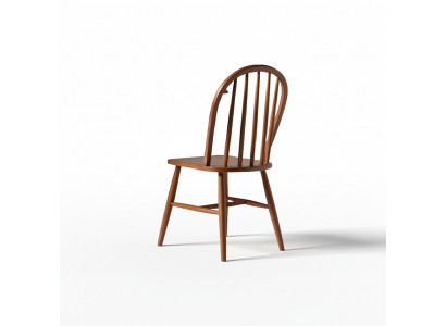 Dining chairs group wooden chairs kitchen chairs set 4-piece brown wood