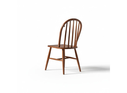 Set of wooden chairs kitchen chairs dining chairs 6-piece set brown wood