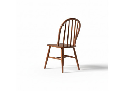 Set of wooden chairs kitchen chairs dining chairs 6-piece set brown wood