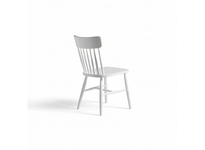 Set of Wooden Chairs Kitchen Chairs Dining Chairs 2-Piece Set White Wood
