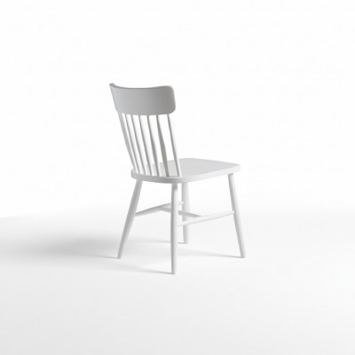 Dining room chairs group wood chairs kitchen chairs set 6-piece white wood