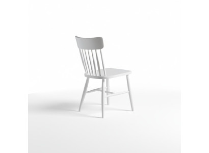 Dining room chairs group wood chairs kitchen chairs set 6-piece white wood