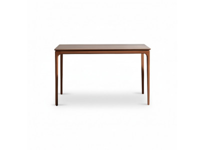 Classic dining table brown wood wooden table 130 cm