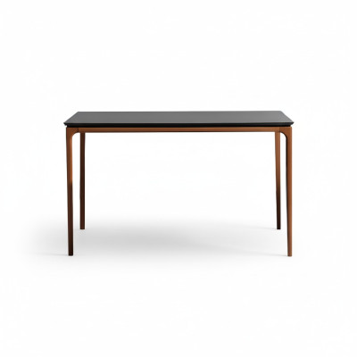 Classic dining table dining room table brown wood wooden table 130 cm