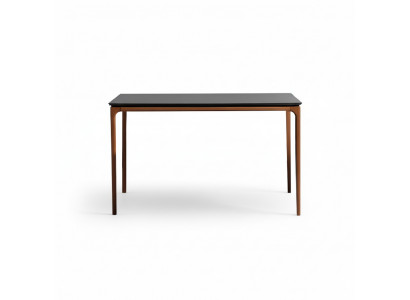Classic dining table dining room table brown wood wooden table 130 cm